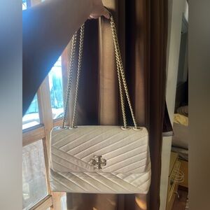 Tory Burch Kira Chevron Convertible Leather Shoulder Bag